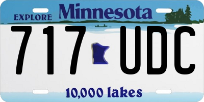MN license plate 717UDC