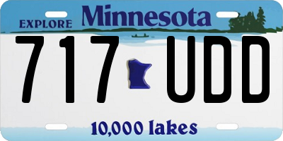 MN license plate 717UDD