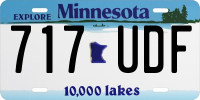 MN license plate 717UDF