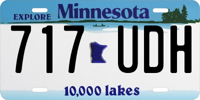 MN license plate 717UDH