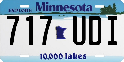 MN license plate 717UDI