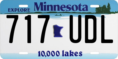 MN license plate 717UDL