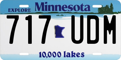 MN license plate 717UDM
