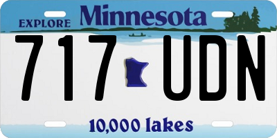 MN license plate 717UDN