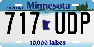 MN license plate 717UDP