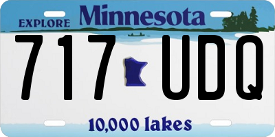 MN license plate 717UDQ