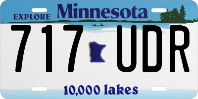 MN license plate 717UDR