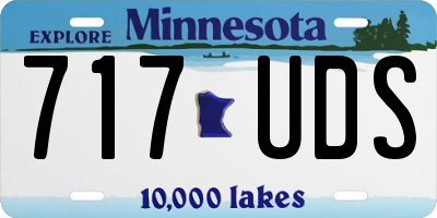 MN license plate 717UDS