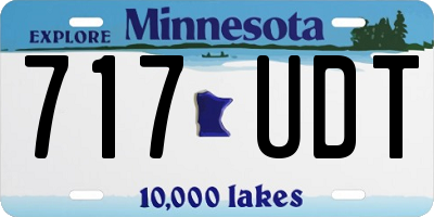 MN license plate 717UDT