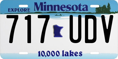 MN license plate 717UDV