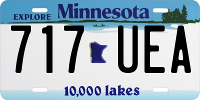 MN license plate 717UEA