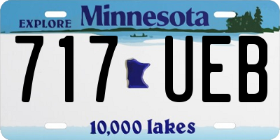 MN license plate 717UEB