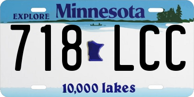 MN license plate 718LCC