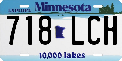 MN license plate 718LCH