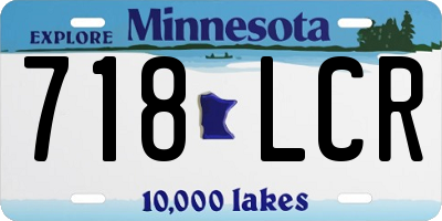 MN license plate 718LCR