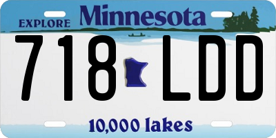 MN license plate 718LDD