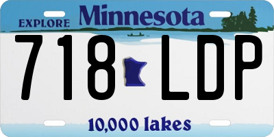 MN license plate 718LDP