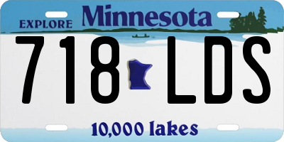 MN license plate 718LDS