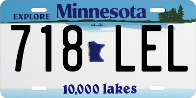 MN license plate 718LEL