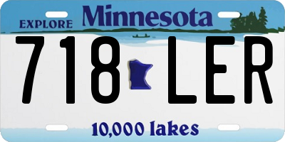 MN license plate 718LER
