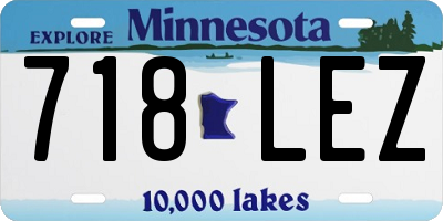 MN license plate 718LEZ