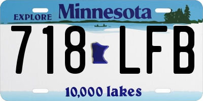 MN license plate 718LFB