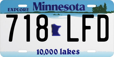 MN license plate 718LFD