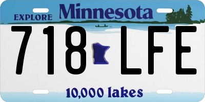 MN license plate 718LFE