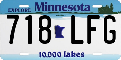 MN license plate 718LFG