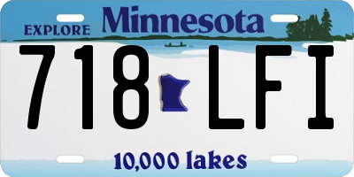 MN license plate 718LFI