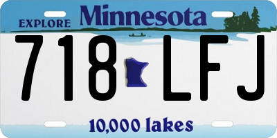 MN license plate 718LFJ