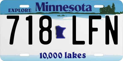MN license plate 718LFN