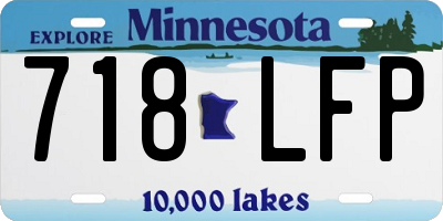 MN license plate 718LFP