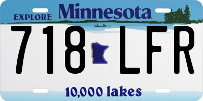 MN license plate 718LFR