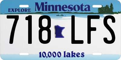 MN license plate 718LFS