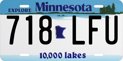 MN license plate 718LFU