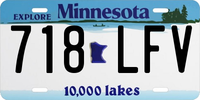 MN license plate 718LFV