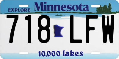 MN license plate 718LFW