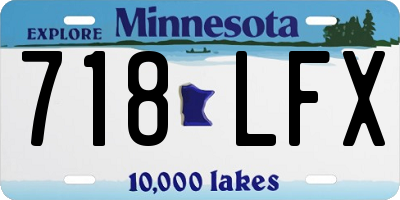 MN license plate 718LFX