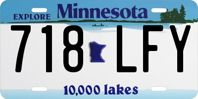 MN license plate 718LFY