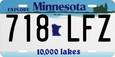 MN license plate 718LFZ
