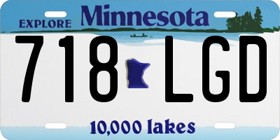 MN license plate 718LGD