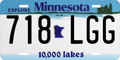 MN license plate 718LGG
