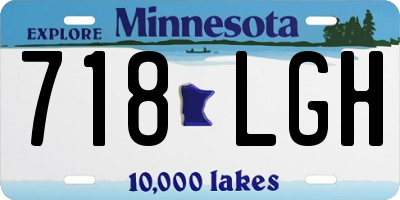 MN license plate 718LGH