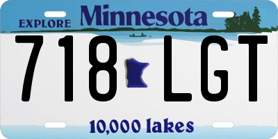 MN license plate 718LGT