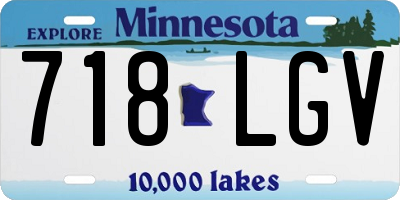 MN license plate 718LGV