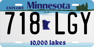 MN license plate 718LGY