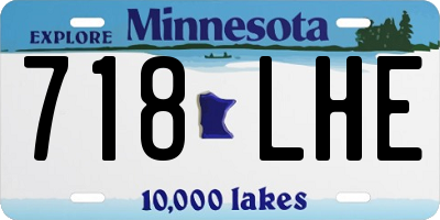 MN license plate 718LHE