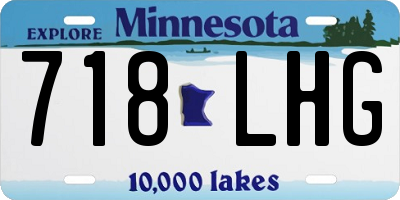 MN license plate 718LHG