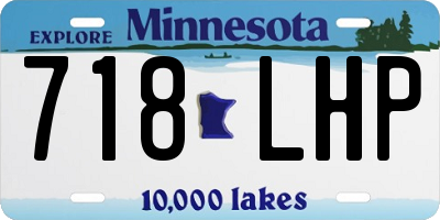MN license plate 718LHP
